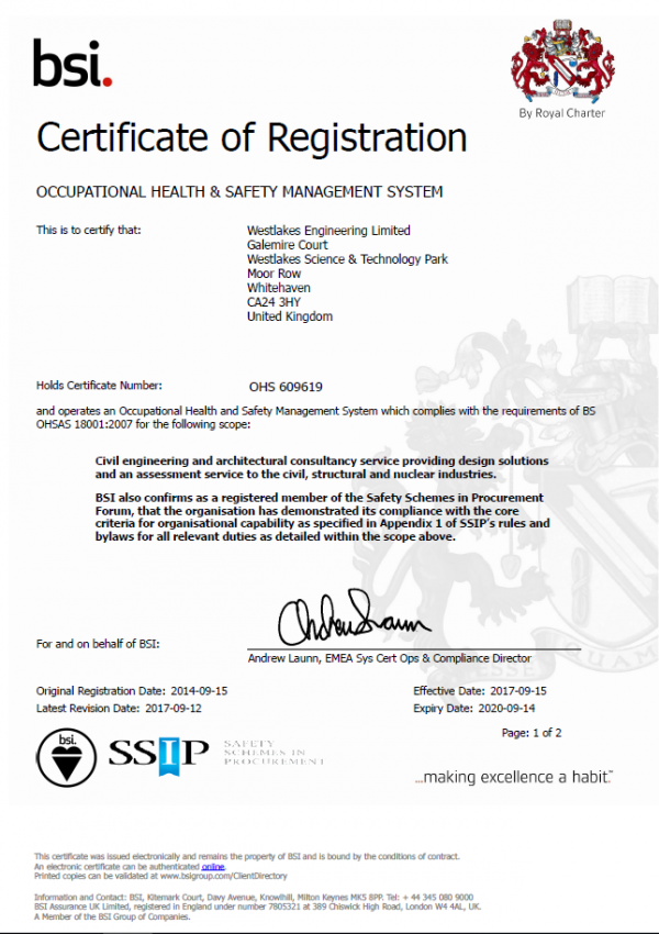 Bsi Certified Certificate : ISO 9001 – DZCT